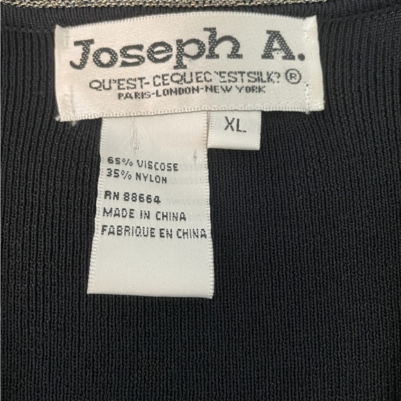 JOSEPH A. Beautiful Beaded Viscose Blend Sweater Size XL - Picture 3 of 3